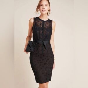 Byron Lars Anthropologie Gisella Lace Sheath Dress Sz 4